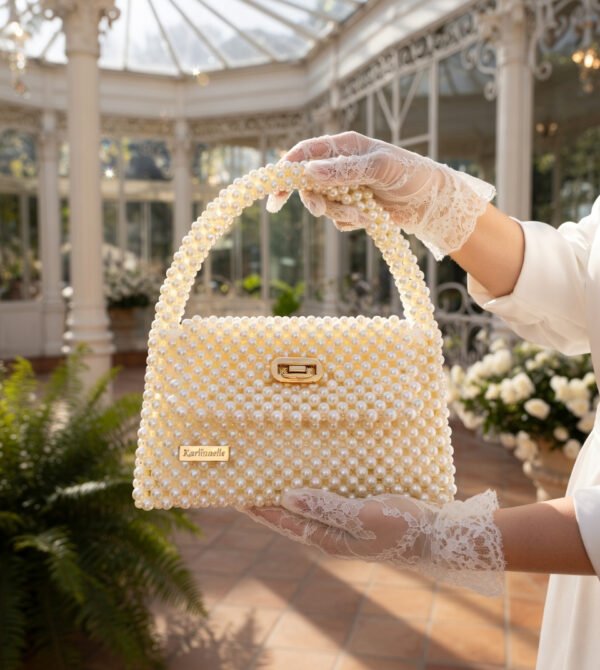 the aura pearl bangle minaudière