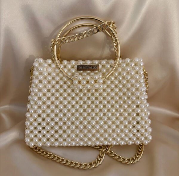 the aurelia pearl top handle bag