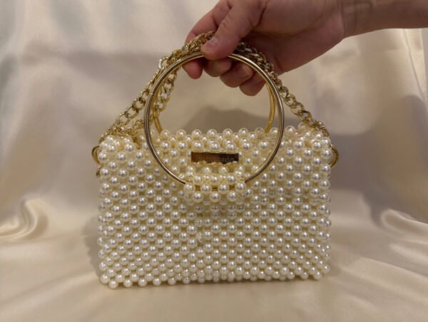 the aurelia pearl top handle bag
