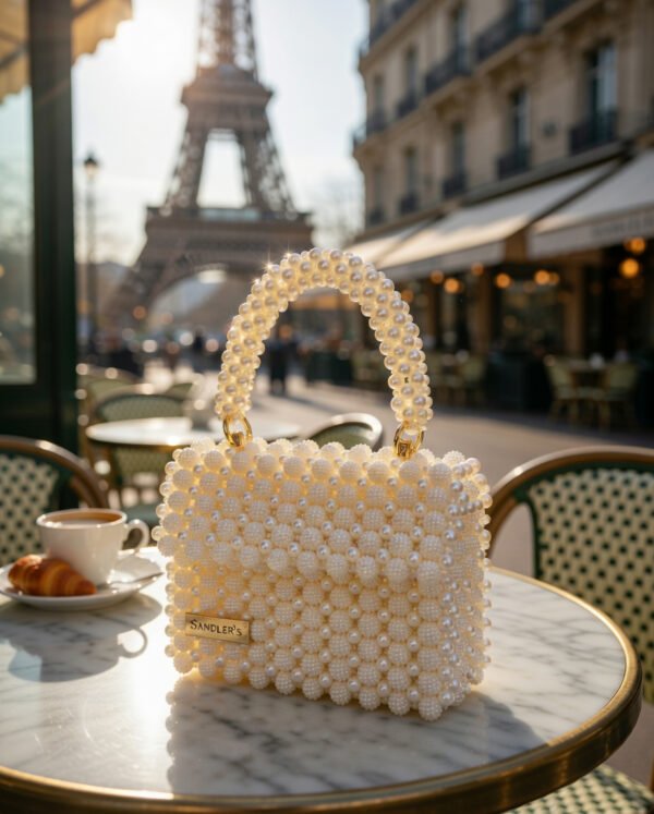 the aurelia pearl top handle bag