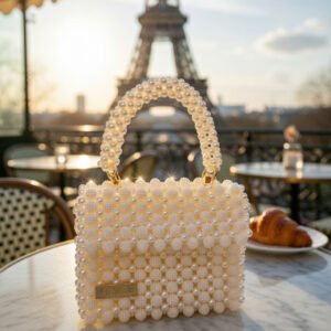 the aurelia pearl top handle bag