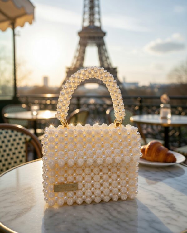 the aurelia pearl top handle bag